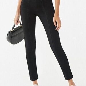 Forever 21 black Double-Breasted Skinny Jeans.  Size 24